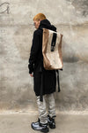 BORIS BIDJAN SABERI long coat AW22 ZIPPER3.1 FWT00005 black cashmere + cotton